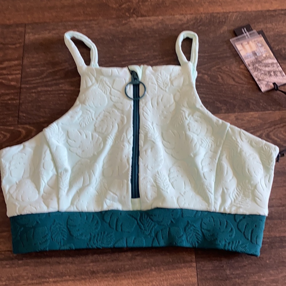 Palm Leave Hyper Reality Knit SportsBra